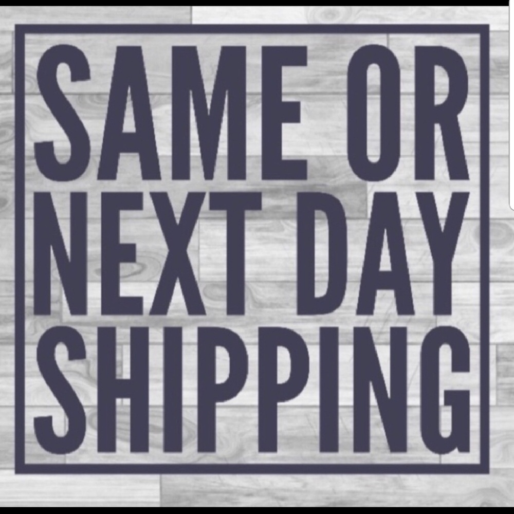 Same day or next day shipping, unless weekends.